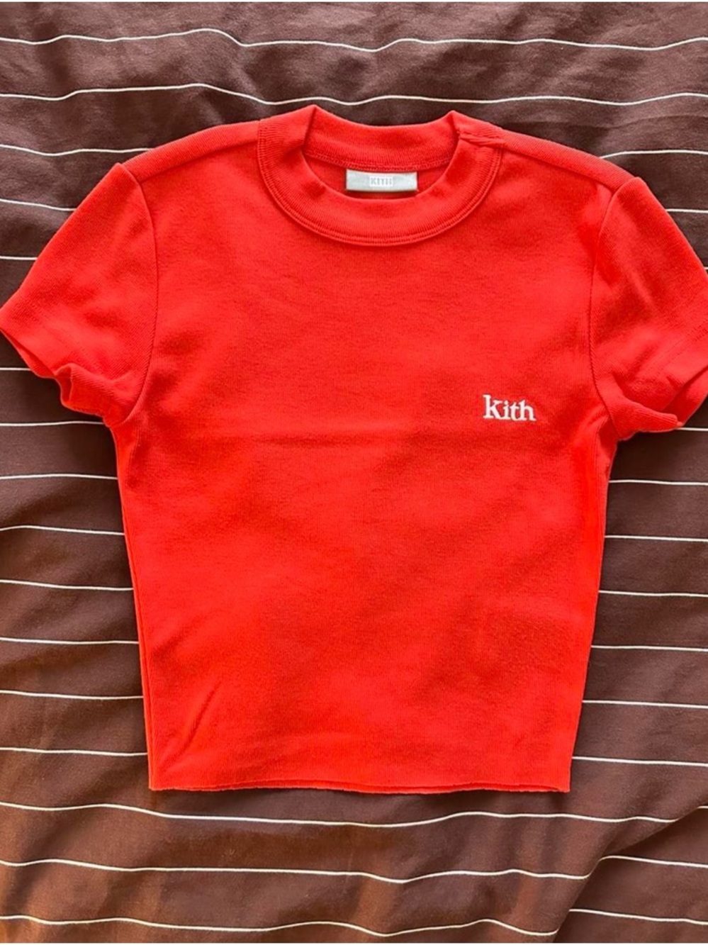 Kith red Crop top XS